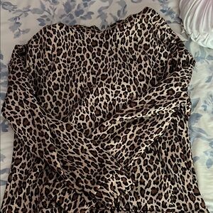 Leopard Print Long Sleeve hoodie